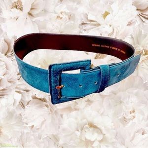 VINTAGE EMERALD GREEN WAIST BELT